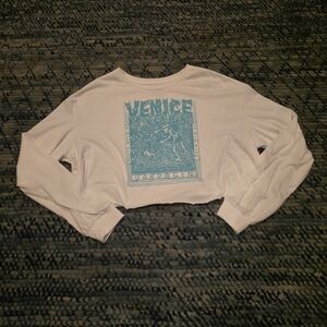 Venice Graphic Long Sleeve Tee - White